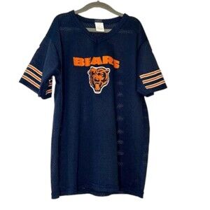 Franklin Vintage Chicago Bears Mesh V Neck Jersey Size Youth Medium
